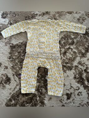 Magnetic Me Yellow lemon Ruffle coveralls